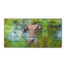 SlipperyJoe's vita muskulära sexmansspeedo svart