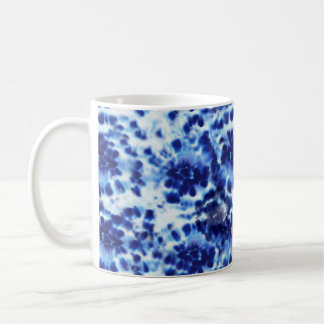 slips-dye shibori navalblått skyddat mugg