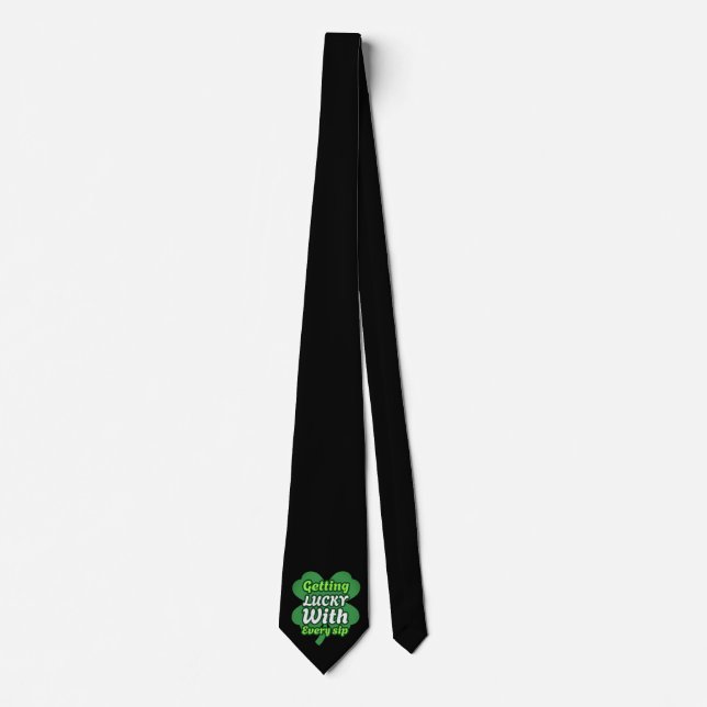 Slips Får Lycka Vid Varje Klunk Shamrock Svart sli (Framsida)