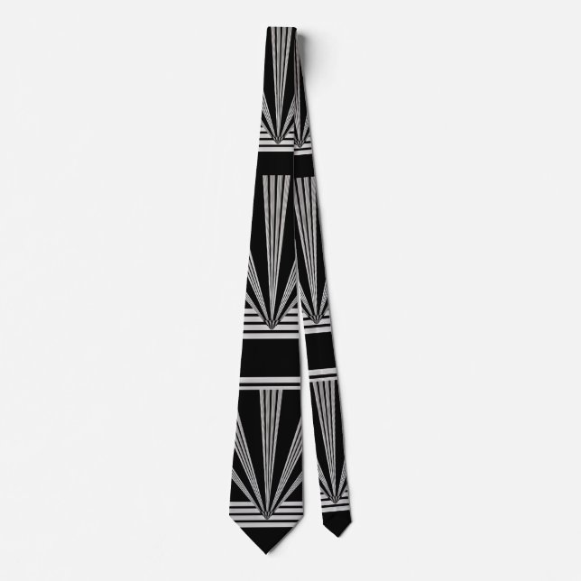Slips Silver Svart Art Deco 2 (Framsida)
