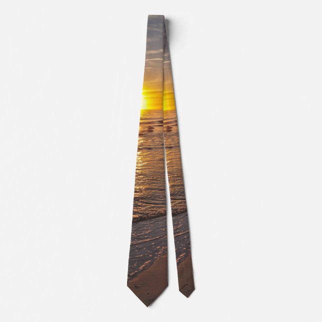 Slips: Solnedgång vid stranden Slips (Framsida)
