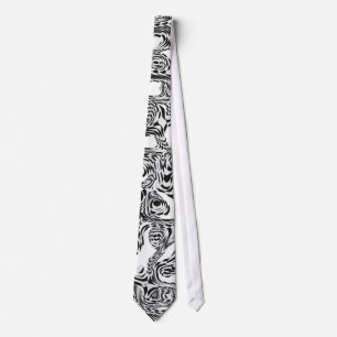 Slips Svart & Vitt Stil Twisted Snake 2 Print