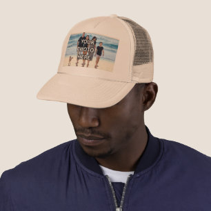 🟤SLIT! Hatt - Khaki Anpassad familjefoto Trucker Keps