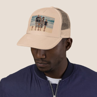 🟤SLIT! Hatt - Khaki Anpassad familjefoto Trucker Keps