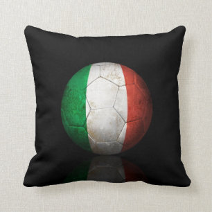 Sliten italiensk boll för flaggafotbollfotboll kudde