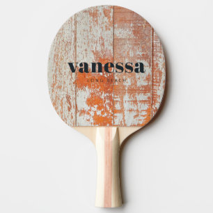 Sliten Ladansträ Minimal Modern Klassisk Namn Pingisracket