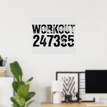 Sliten och repa text Träning 247365 svart Poster<br><div class="desc">Sliten och repa text Träning 247365 i svart färg med vit bakgrund. Perfekt för alla som lyfter,  fitness,  träning,  bodybuilding och går till gymmet.</div>