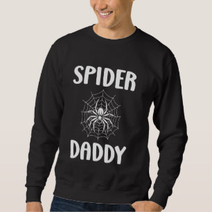 Sliten, söt Spider, rolig man citerar Spider pappa Lång Ärmad Tröja