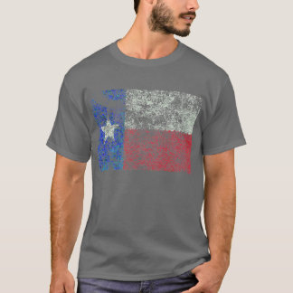 Sliten Texas flagga T-shirt
