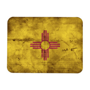 Slitet nytt - mexico flagga; magnet