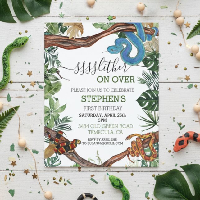 Slither on over Snake Reptile Lover Birthday  (Skapare uppladdad)
