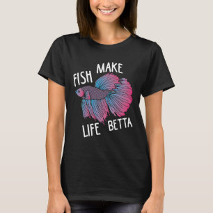 Slitisplitispfisk - fiskmärke Life Betta T Shirt