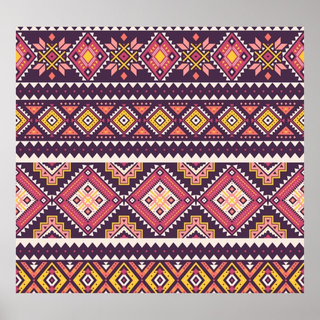 Slitna stammar, geometrisk sömlös mönster. poster (Framsidan)