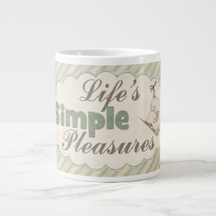 Slitsad vintercitat av vintage isskal jumbo mugg
