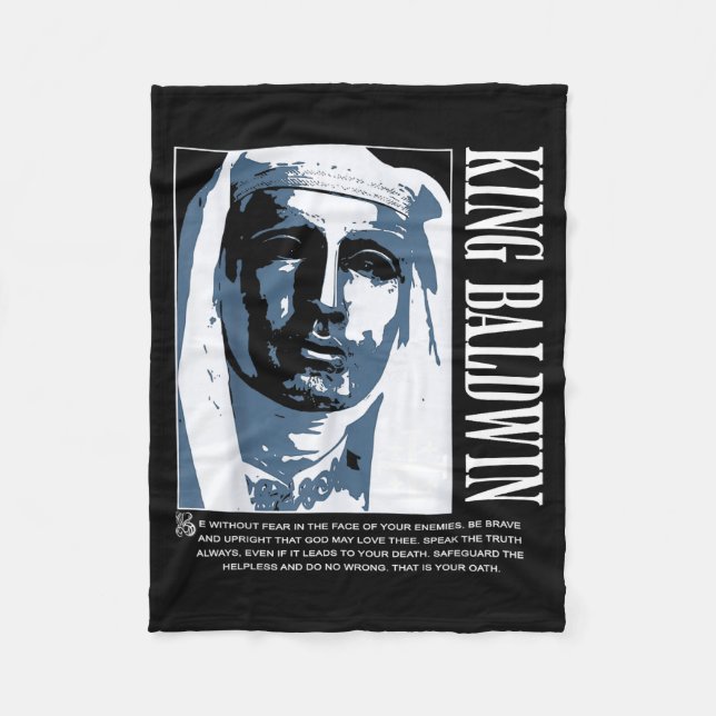 Sliver Mask King Baldwin Iv Meme The Leper King Wa Fleecefilt (Framsidan)