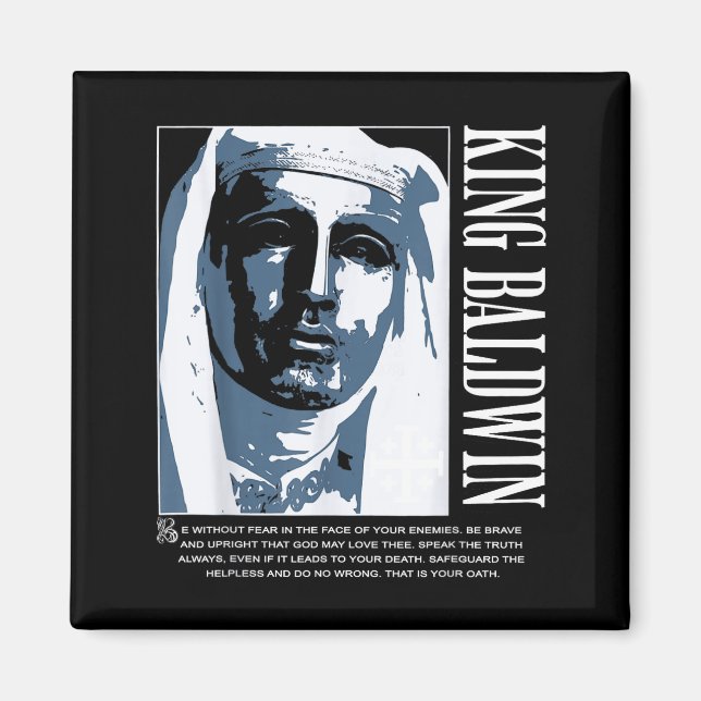 Sliver Mask King Baldwin Iv Meme The Leper King Wa Magnet (Framsidan)