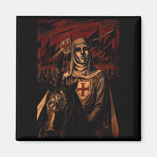 Sliver Mask King Baldwin Iv Meme The Leper King Wa Magnet (Framsidan)