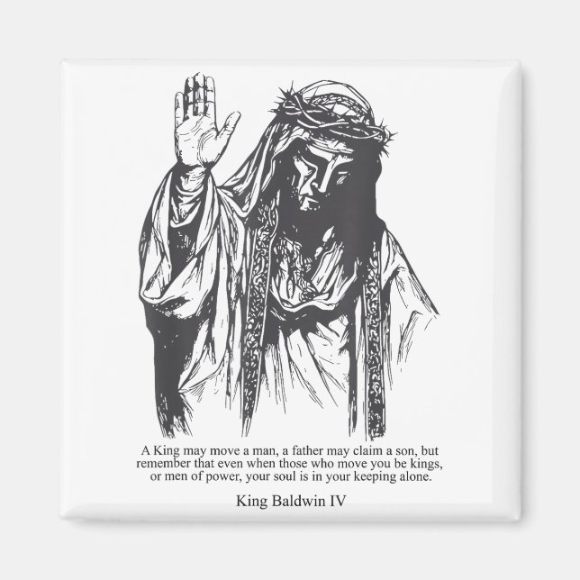 Sliver Mask King Baldwin Iv Meme The Leper King Wa Magnet (Framsidan)