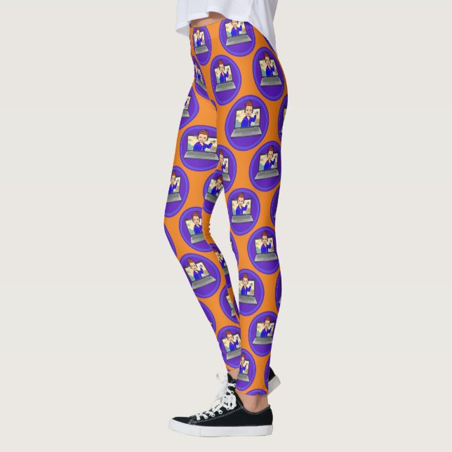 SLJ-VA-Tecknad Leggings (Vänster)