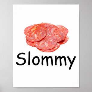 Slmo Salami Meme Gen Z Felstavad Joke-Roligt för K Poster
