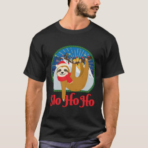 Slo Ho Ho God jul Sloth julteam T Shirt