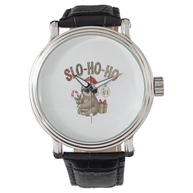 Slo Ho Ho Julafton Sloth Armbandsur (Framsida)