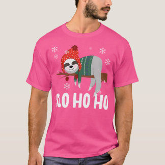 Slo Ho Ho Sloth jul T Shirt