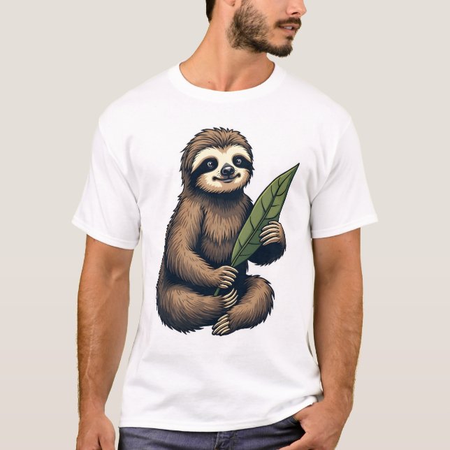 Slo-linje gravyr Klassisk Djur T-shirt (2) (Framsida)