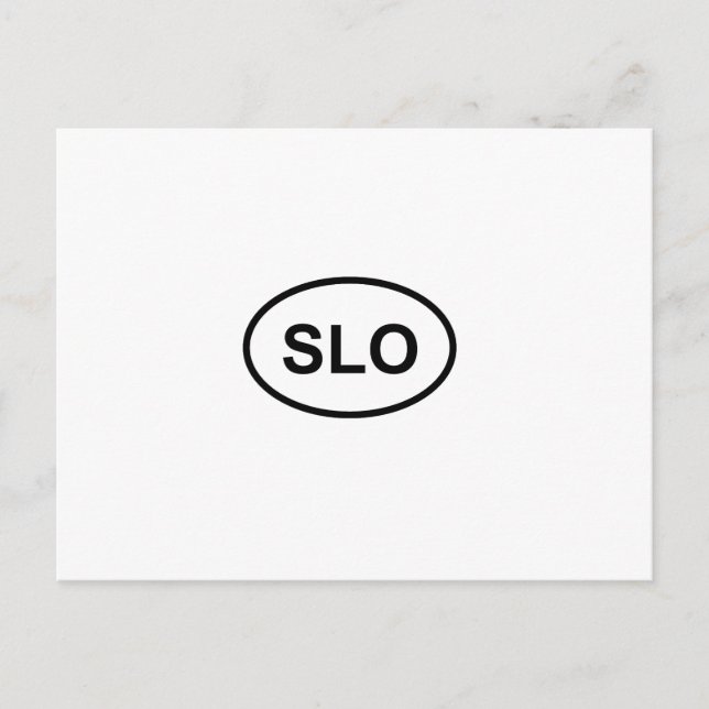 SLO - San Luis Obispo Vykort (Framsida)