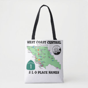 SLO Ställe Namn Karta med engelska översättningar Tygkasse