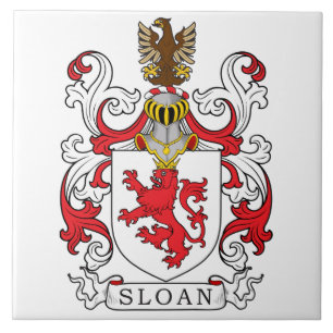 Sloan familjvapensköld kakelplatta