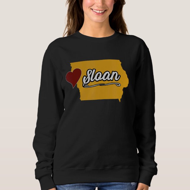 SLOAN IOWA IA USA  Cute Souvenir Merch  US City St T Shirt (Framsida)
