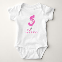 Sloan name Reveal Floral Letter S Pink Flower T Shirt