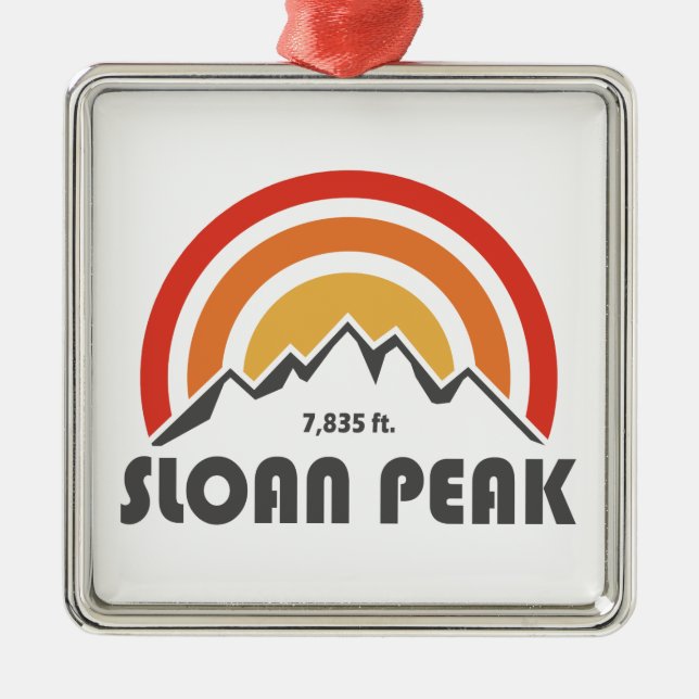 Sloan Peak Washington Julgransprydnad Metall (Framsidan)