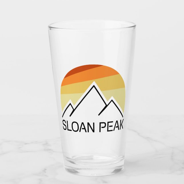 Sloan Peak Washington Retro Glaskopp (Framsida)
