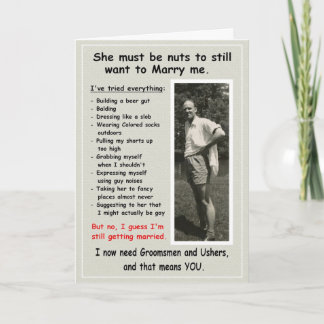 Slob behöver Marskalkar och Ushers Inbjudan