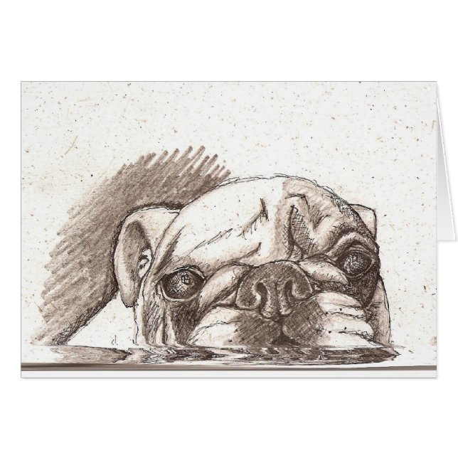 Slobberkärlek Hälsningskort (Framsidan Horizontal)