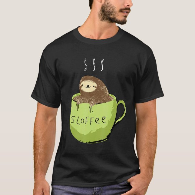 Sloffekaffefanatisk slott i A Mugg T Shirt (Framsida)