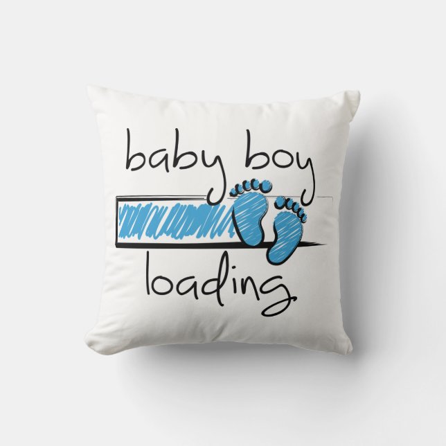 Slogan baby boy is loading. baby jongen opkomst kudde (Framsida)