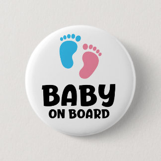 Slogan baby ombord - baby ombord, i bil. knapp