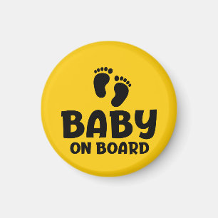 Slogan baby ombord - baby ombord, i bil. magnet