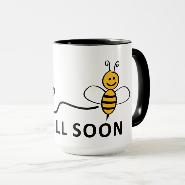 Slogan Bee well soon. Van harte beterschap ! Mugg (Framsida höger)