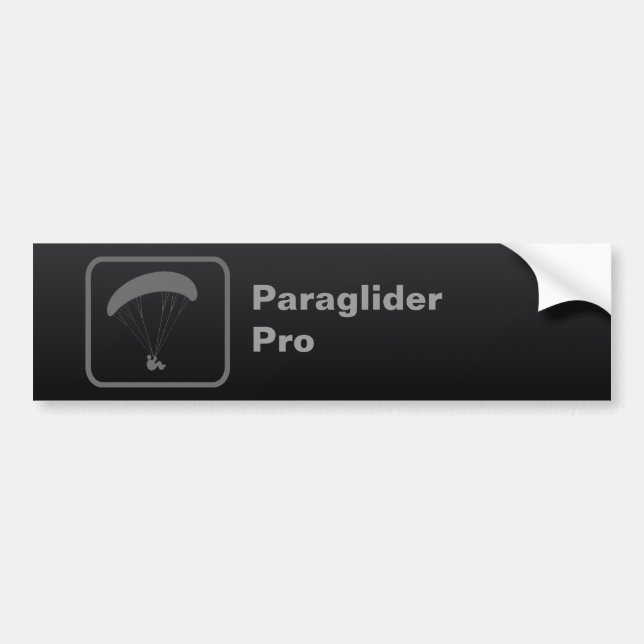 Slogan Black, Paraglider Pro Bildekal (Framsidan)
