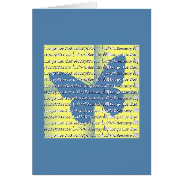 Slogan Butterfly Hälsningskort (Framsidan)