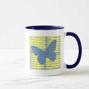 Slogan Butterfly Mugg