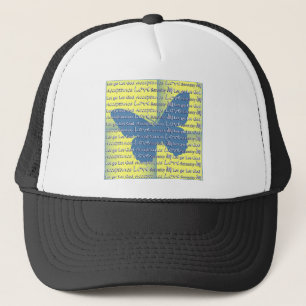 Slogan Butterfly Truckerkeps
