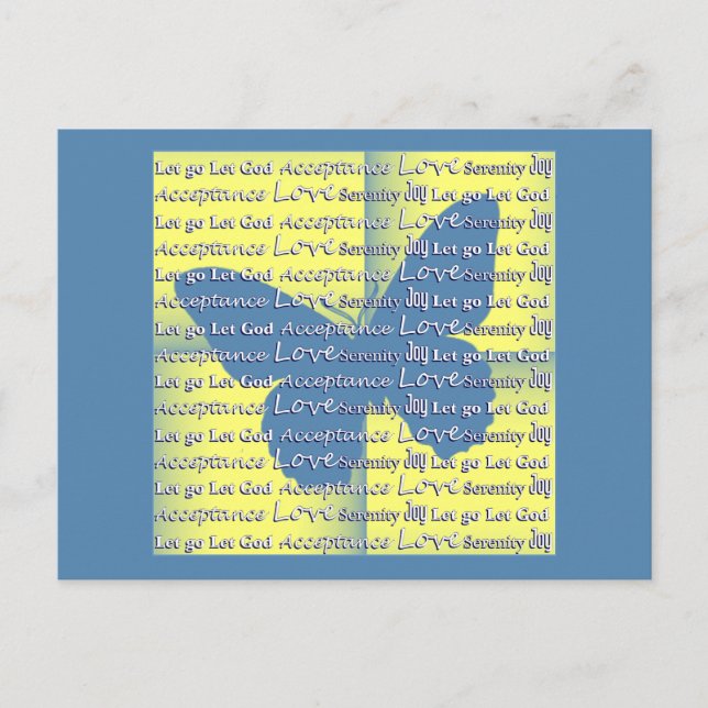 Slogan Butterfly Vykort (Framsida)
