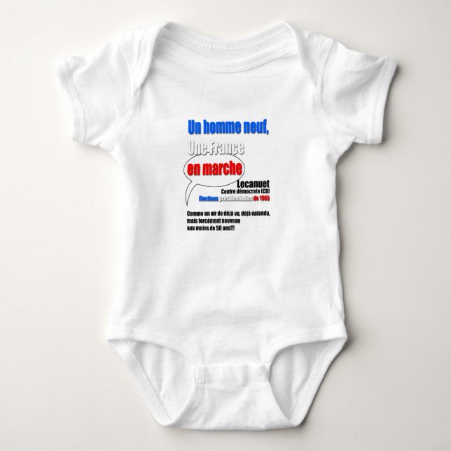 Slogan En Marche - Baby Bodykosti T Shirt (Framsida)