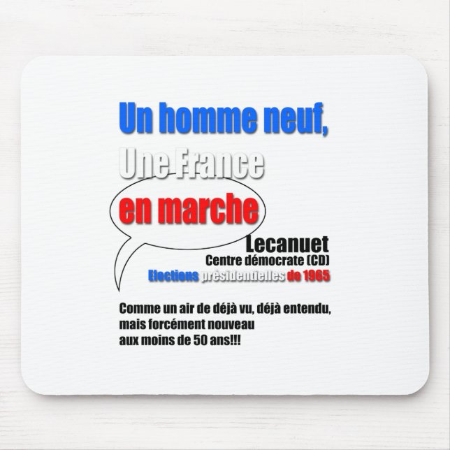 Slogan En Marche Mousepad Musmatta (Framsidan)