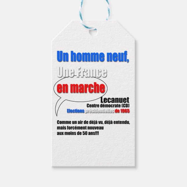 Slogan En Marche Presentetikett (Framsidan)